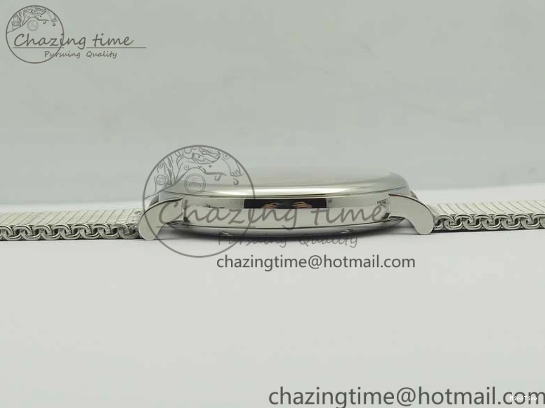 MIROTIME 0111 Breathable Portofino IW356501 SS V3 MK 1:1 Best Edition White Dial Gold Markers On SS Mesh Bracelet MIYOTA 7197